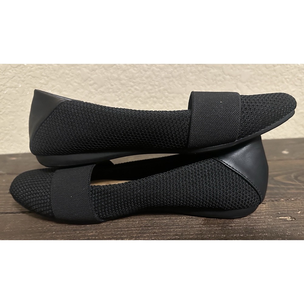 White Mt Slip-On Loafers Women Size 8.5 M Black Textile Upper Flats Shoes - Picture 8 of 16